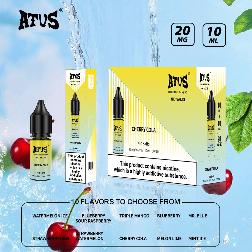 ATVS 10ml liquid Disposable vape liquid Puffs Pod liquid Vape liquid Ejuice liquid eliquid fruit juice e cig juice refill liquid 60ml vape liquid nicotine salt e cig liquid Replaceable e-liquid Juice Liquid 30ml
