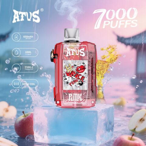 DE012 Sigaretta Elettronica Usa E Getta Puff 7000 Tiri con flusso d'aria ricaricabile e regolabile ATVS Vape