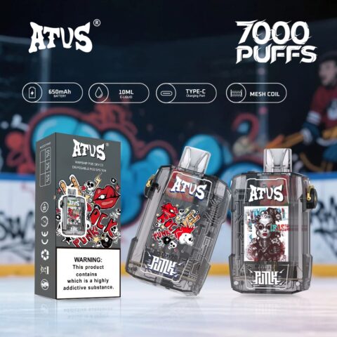 DE012 Sigaretta Elettronica Usa E Getta Puff 7000 Tiri con flusso d'aria ricaricabile e regolabile ATVS Vape