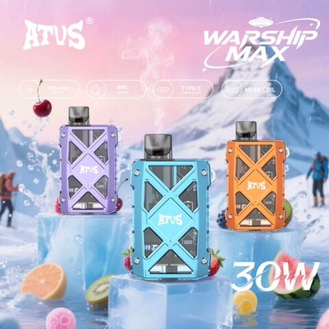 DE012MAX Kit di pod ricaricabile dispositivo di sistema ATVS Vape