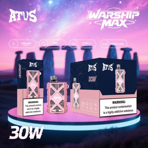 DE012MAX Kit di pod ricaricabile dispositivo di sistema ATVS Vape