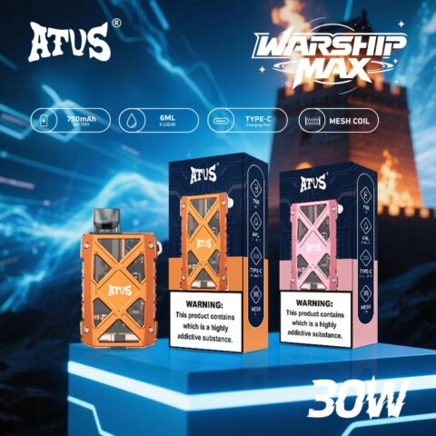 DE012MAX Kit di pod ricaricabile dispositivo di sistema ATVS Vape