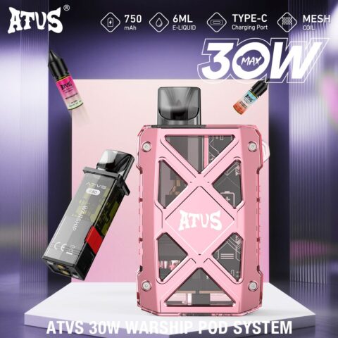 DE012MAX Kit di pod ricaricabile dispositivo di sistema ATVS Vape