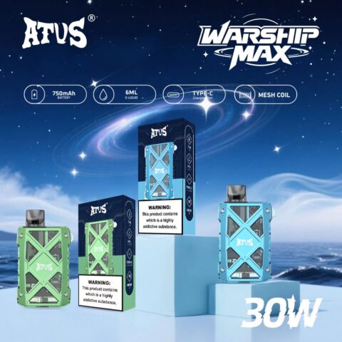 DE012MAX Kit di pod ricaricabile dispositivo di sistema ATVS Vape