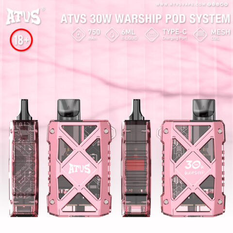 DE012MAX Kit di pod ricaricabile dispositivo di sistema ATVS Vape