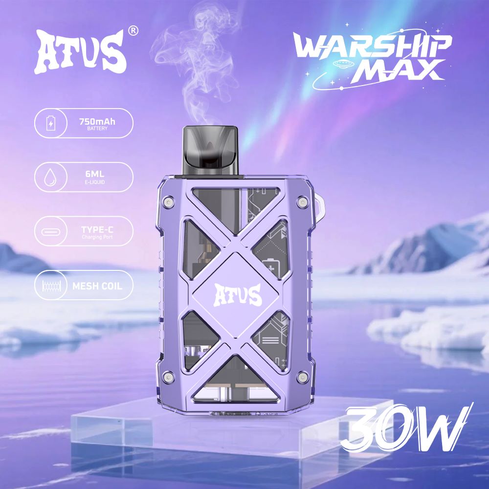 DE012MAX Kit di pod ricaricabile dispositivo di sistema ATVS Vape
