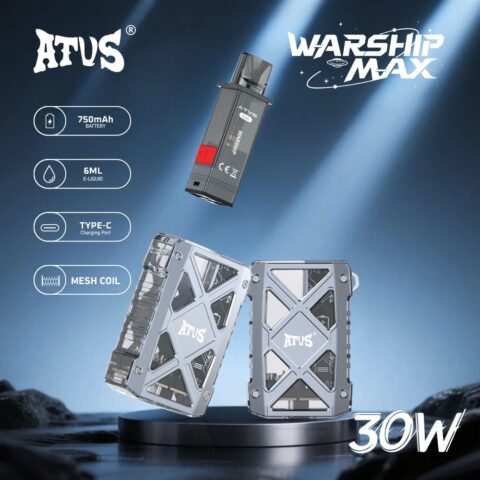 DE012MAX Kit di pod ricaricabile dispositivo di sistema ATVS Vape