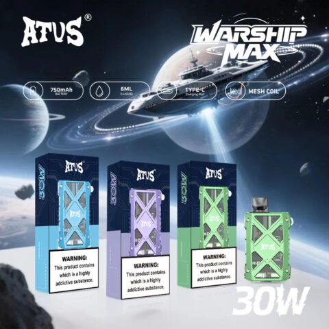 DE012MAX Kit di pod ricaricabile dispositivo di sistema ATVS Vape