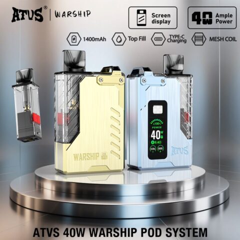 DE012PRO Kit di pod ricaricabile dispositivo di sistema ATVS Vape