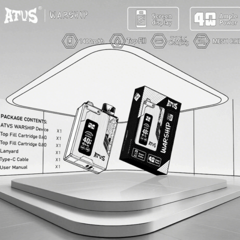 DE012PRO Kit di pod ricaricabile dispositivo di sistema ATVS Vape