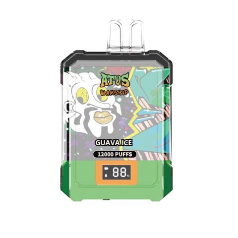 DE013A Sigaretta Elettronica Usa E Getta Puff 12000 Tiri con display LED ricaricabile e flusso d'aria regolabile ATVS Vape