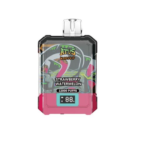 DE013A Sigaretta Elettronica Usa E Getta Puff 12000 Tiri con display LED ricaricabile e flusso d'aria regolabile ATVS Vape