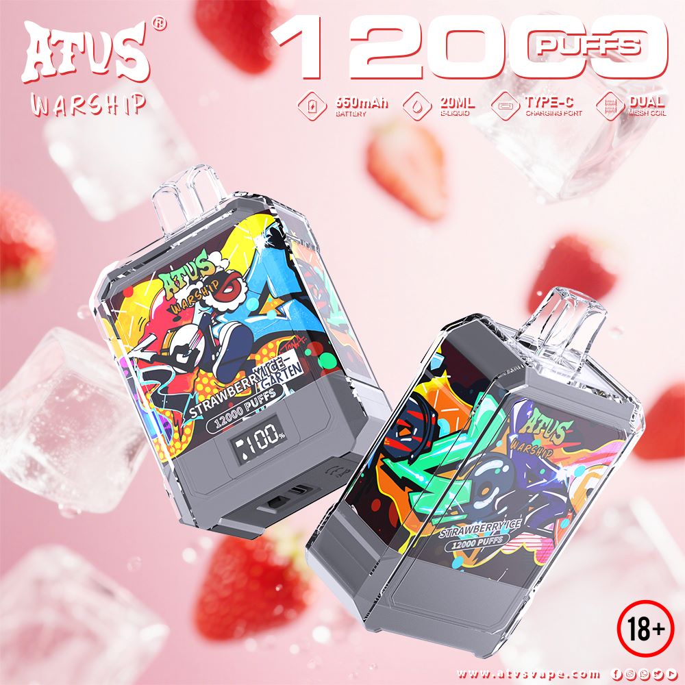 DE012 Sigaretta Elettronica Usa E Getta Puff 7000 Tiri con flusso d'aria ricaricabile e regolabile ATVS Vape
