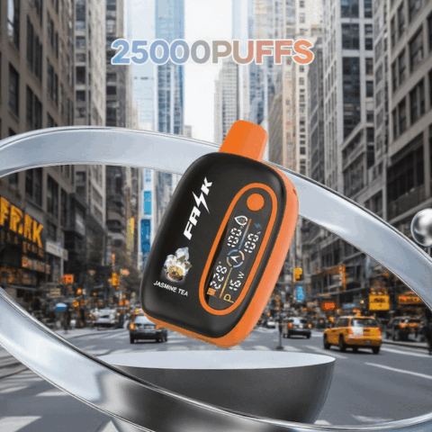 DE016 Sigaretta Elettronica Usa E Getta Puff 25000 Tiri con display LED ricaricabile e flusso d'aria regolabile ATVS Vape