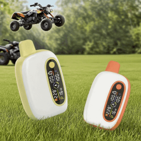 DE016 Sigaretta Elettronica Usa E Getta Puff 25000 Tiri con display LED ricaricabile e flusso d'aria regolabile ATVS Vape