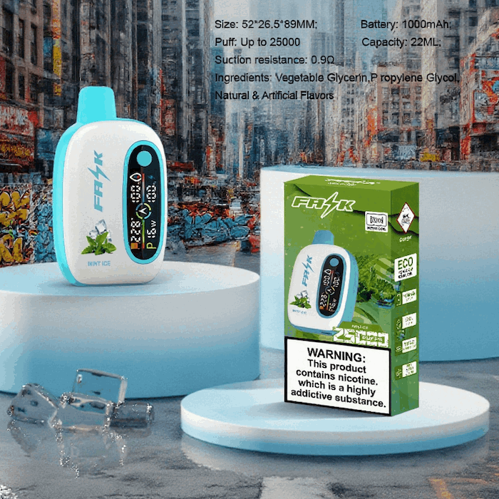 DE016 Sigaretta Elettronica Usa E Getta Puff 25000 Tiri con display LED ricaricabile e flusso d'aria regolabile ATVS Vape