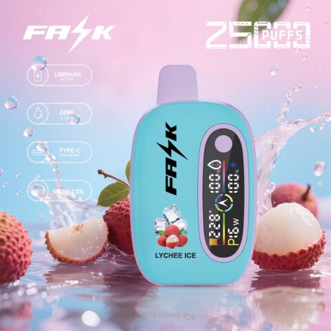 DE016 Sigaretta Elettronica Usa E Getta Puff 25000 Tiri con display LED ricaricabile e flusso d'aria regolabile ATVS Vape