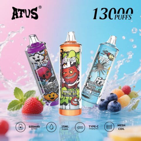 DE018 13000 Puffs Vape usa e getta con ricaricabile ATVS Vape
