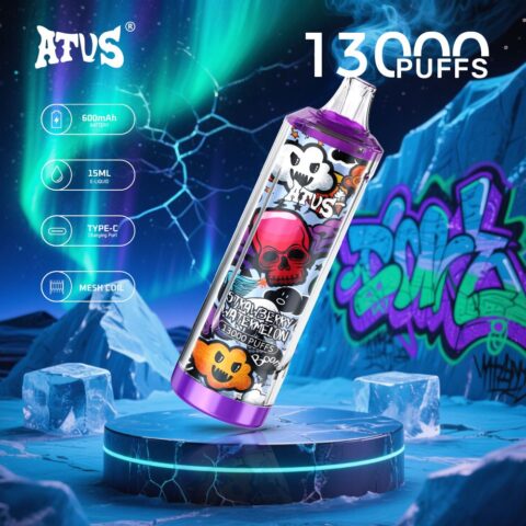 DE018 13000 Puffs Vape usa e getta con ricaricabile ATVS Vape