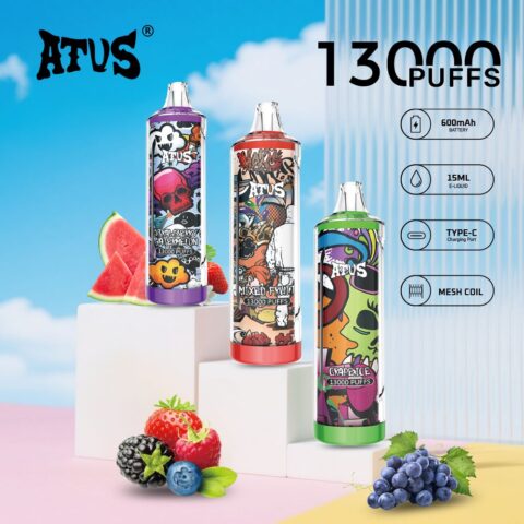 DE018 13000 Puffs Vape usa e getta con ricaricabile ATVS Vape