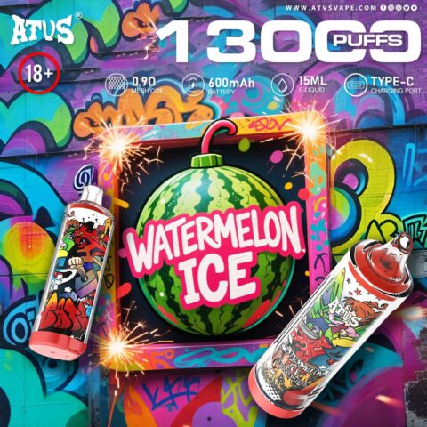 DE018 13000 Puffs Vape usa e getta con ricaricabile ATVS Vape