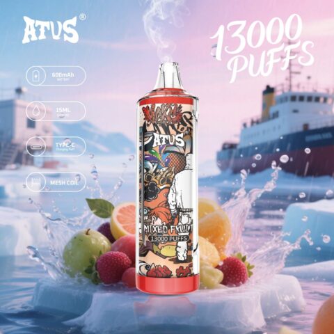 DE018 13000 Puffs Vape usa e getta con ricaricabile ATVS Vape