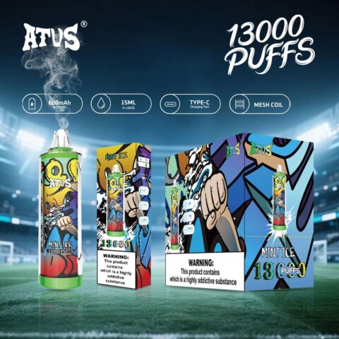 DE018 13000 Puffs Vape usa e getta con ricaricabile ATVS Vape