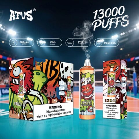 DE018 13000 Puffs Vape usa e getta con ricaricabile ATVS Vape