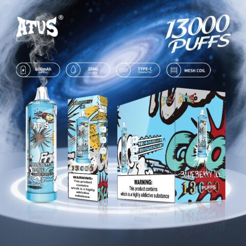 DE018 13000 Puffs Vape usa e getta con ricaricabile ATVS Vape