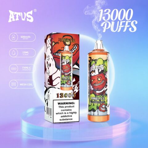 DE018 13000 Puffs Vape usa e getta con ricaricabile ATVS Vape