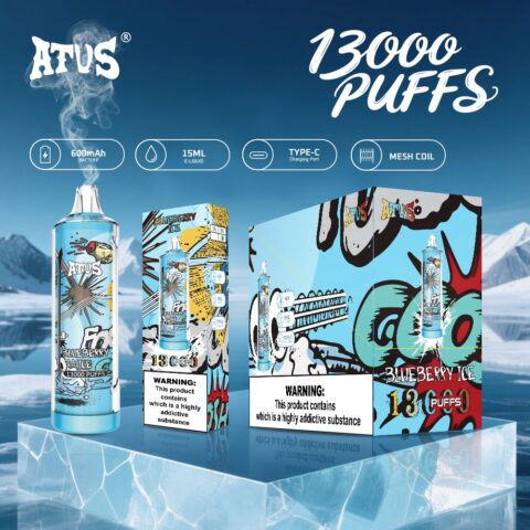 DE018 13000 Puffs Vape usa e getta con ricaricabile ATVS Vape