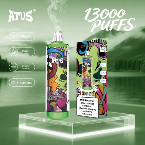 DE018 13000 Puffs Vape usa e getta con ricaricabile ATVS Vape