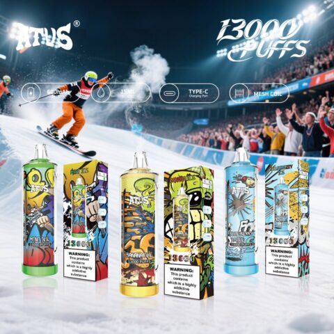 DE018 13000 Puffs Vape usa e getta con ricaricabile ATVS Vape