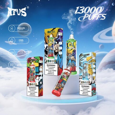 DE018 13000 Puffs Vape usa e getta con ricaricabile ATVS Vape