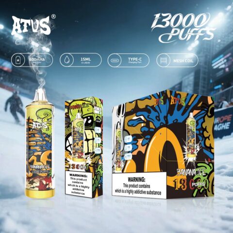 DE018 13000 Puffs Vape usa e getta con ricaricabile ATVS Vape