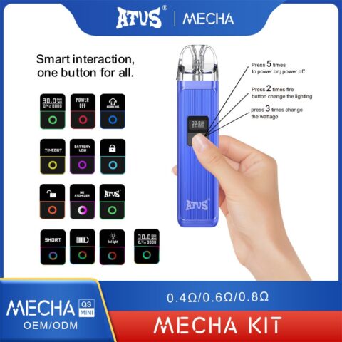DE019MINI Dispositivo Sistema Kit Pod Preriempiti ATVS Vape