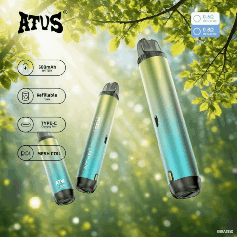 DE020 Dispositivo di sistema Pod Kit preriempito con flusso daria regolabile MTL RDL ATVS Vape