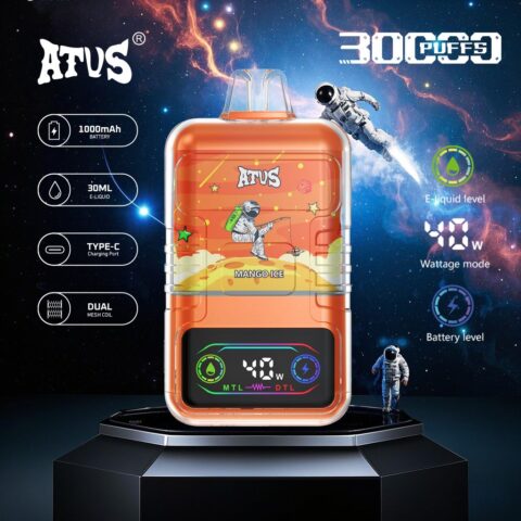 DE021 Sigaretta Elettronica Usa E Getta Puff 30000 Tiri con display LED ricaricabile e flusso d'aria regolabile MTL DTL ATVS Vape