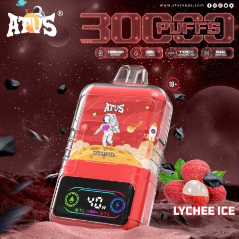 DE021 Sigaretta Elettronica Usa E Getta Puff 30000 Tiri con display LED ricaricabile e flusso d'aria regolabile MTL DTL ATVS Vape