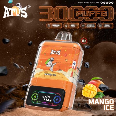 DE021 Sigaretta Elettronica Usa E Getta Puff 30000 Tiri con display LED ricaricabile e flusso d'aria regolabile MTL DTL ATVS Vape