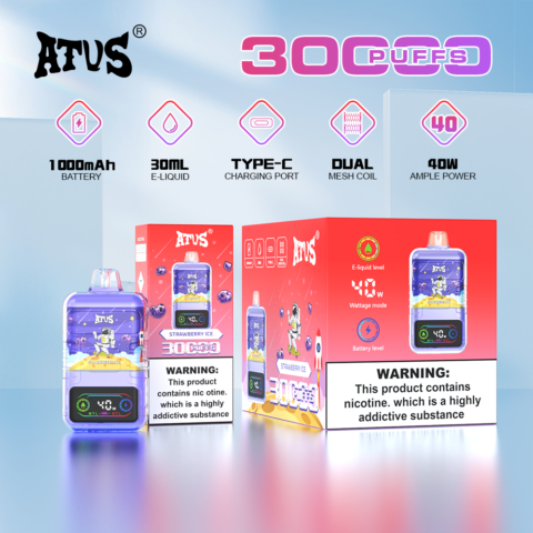 DE021 Sigaretta Elettronica Usa E Getta Puff 30000 Tiri con display LED ricaricabile e flusso d'aria regolabile MTL DTL ATVS Vape
