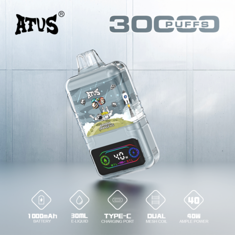 DE021 Sigaretta Elettronica Usa E Getta Puff 30000 Tiri con display LED ricaricabile e flusso d'aria regolabile MTL DTL ATVS Vape