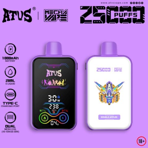 DE021 Sigaretta Elettronica Usa E Getta Puff 30000 Tiri con display LED ricaricabile e flusso d'aria regolabile MTL DTL ATVS Vape