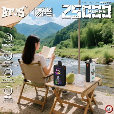 DE021 Sigaretta Elettronica Usa E Getta Puff 30000 Tiri con display LED ricaricabile e flusso d'aria regolabile MTL DTL ATVS Vape