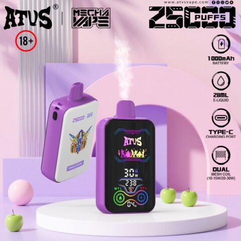 DE021 Sigaretta Elettronica Usa E Getta Puff 30000 Tiri con display LED ricaricabile e flusso d'aria regolabile MTL DTL ATVS Vape