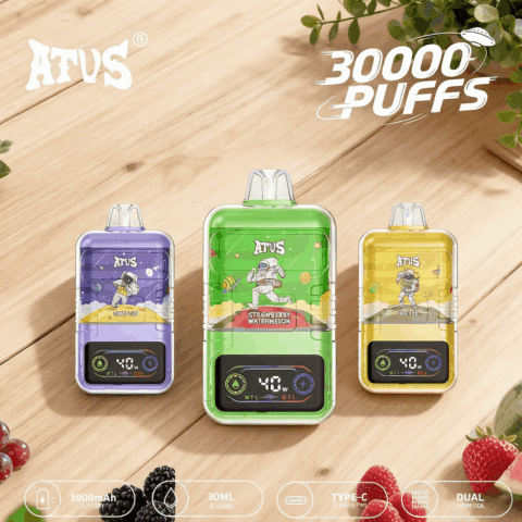 DE021 Sigaretta Elettronica Usa E Getta Puff 30000 Tiri con display LED ricaricabile e flusso d'aria regolabile MTL DTL ATVS Vape