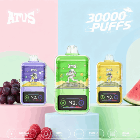 DE021 Sigaretta Elettronica Usa E Getta Puff 30000 Tiri con display LED ricaricabile e flusso d'aria regolabile MTL DTL ATVS Vape