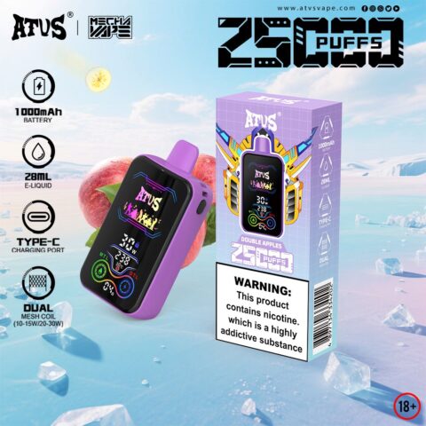 DE022 Sigaretta Elettronica Usa E Getta Puff 35000 Tiri con schermo intero ricaricabile e flusso d'aria regolabile ATVS Vape