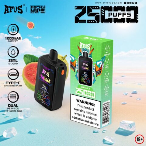 DE022 Sigaretta Elettronica Usa E Getta Puff 35000 Tiri con schermo intero ricaricabile e flusso d'aria regolabile ATVS Vape