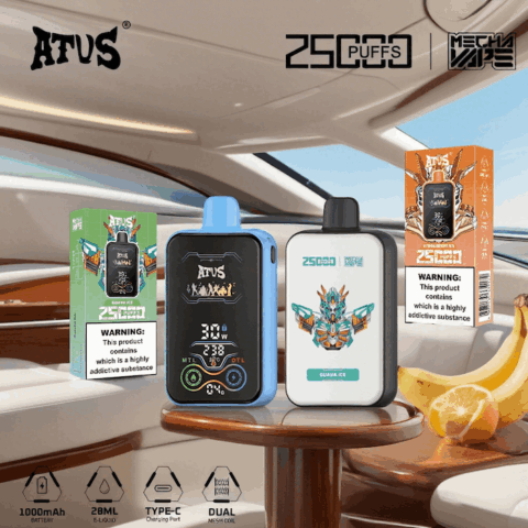 DE022 Sigaretta Elettronica Usa E Getta Puff 35000 Tiri con schermo intero ricaricabile e flusso d'aria regolabile ATVS Vape